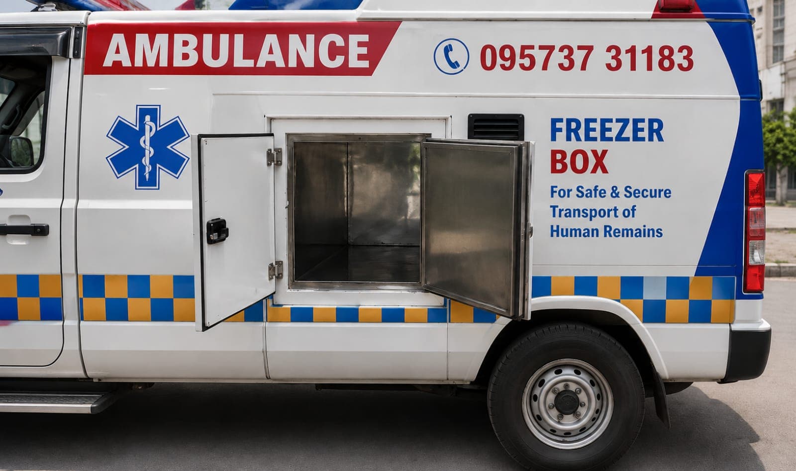 Dead body freezer box service — Waltair Ambulance Services body transport Visakhapatnam